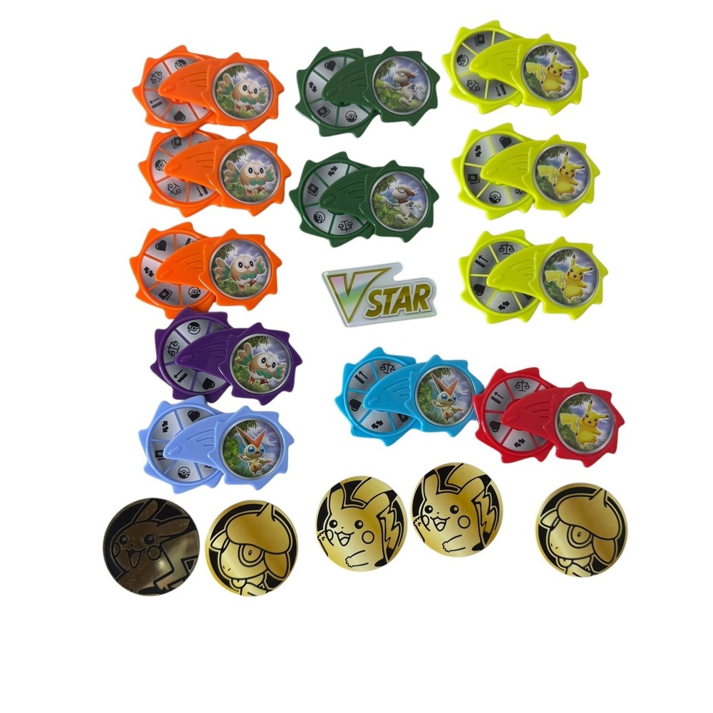 Mcdonalds Happy Meal Toys Pokemon Match BattleSpinner 2022 Collection Lot